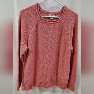 L.L. Bean Women's Rose Crew Neck Sweater